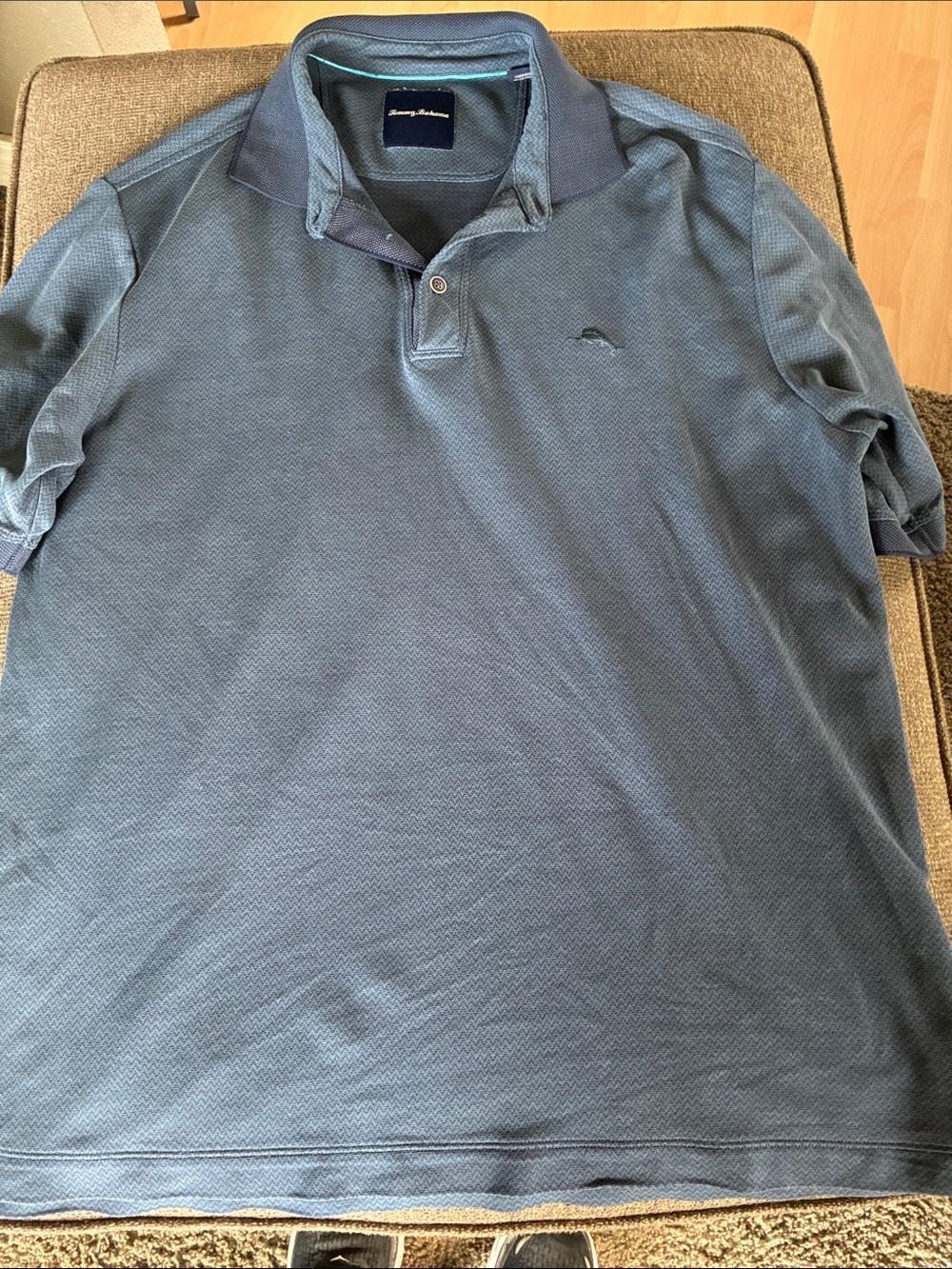 Tommy Bahama Men's Slate Blue Short-Sleeve Polo